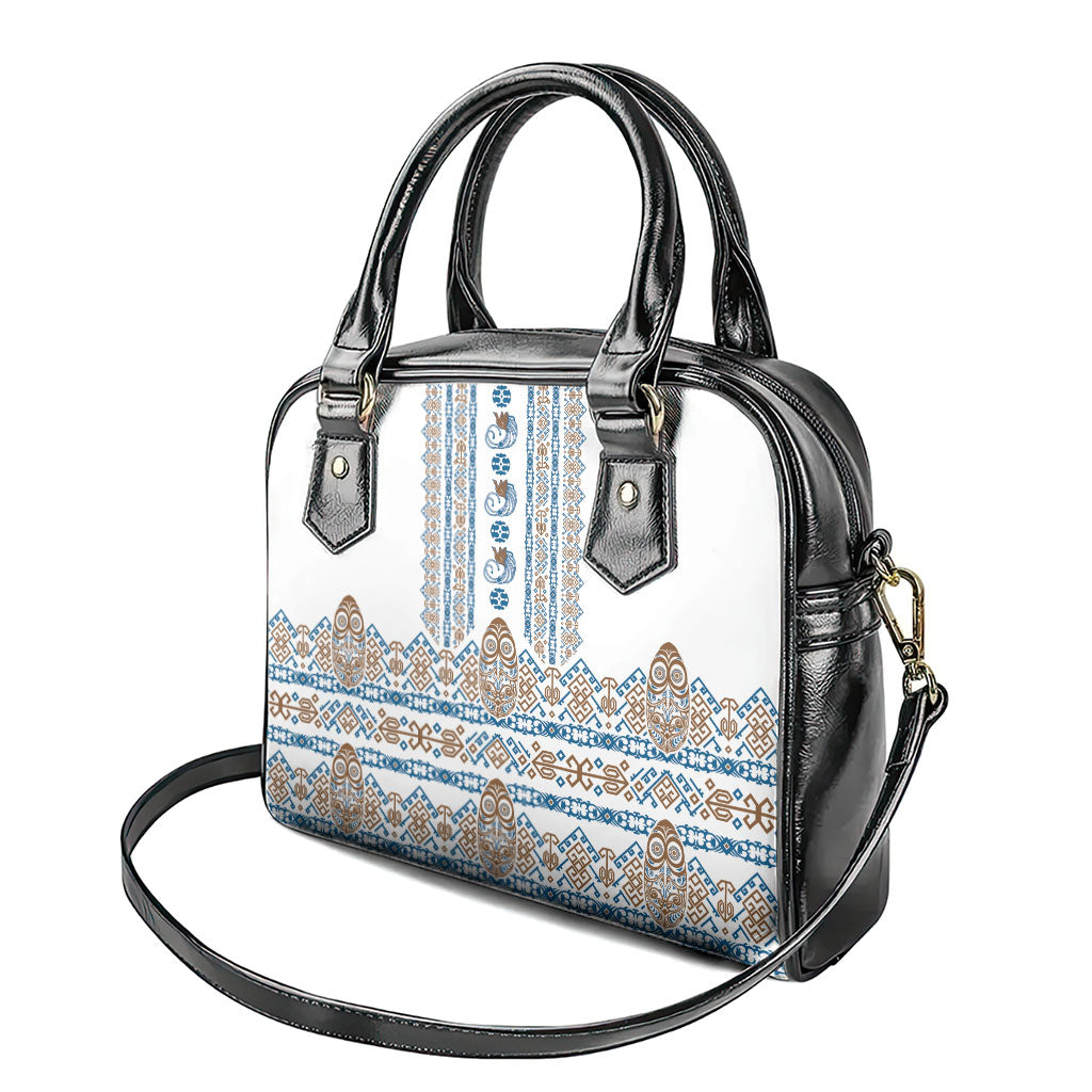 Papua New Guinea Bird Ethnic Shoulder Handbag Papuan Batik Inspired Pattern