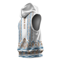 Personalised Papua New Guinea Bird Ethnic Sleeveless Hoodie Papuan Batik Inspired Pattern