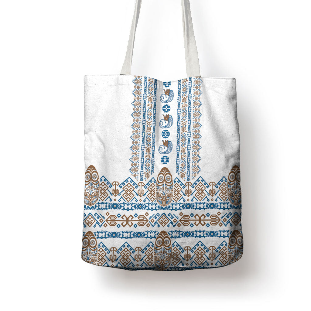 Papua New Guinea Bird Ethnic Tote Bag Papuan Batik Inspired Pattern