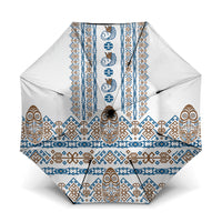 Papua New Guinea Bird Ethnic Umbrella Papuan Batik Inspired Pattern