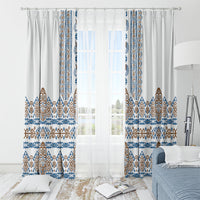 Papua New Guinea Bird Ethnic Window Curtain Papuan Batik Inspired Pattern