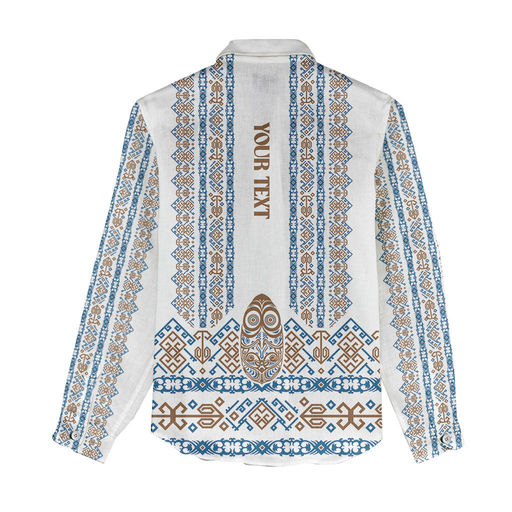 Personalised Papua New Guinea Bird Ethnic Women Casual Shirt Papuan Batik Inspired Pattern