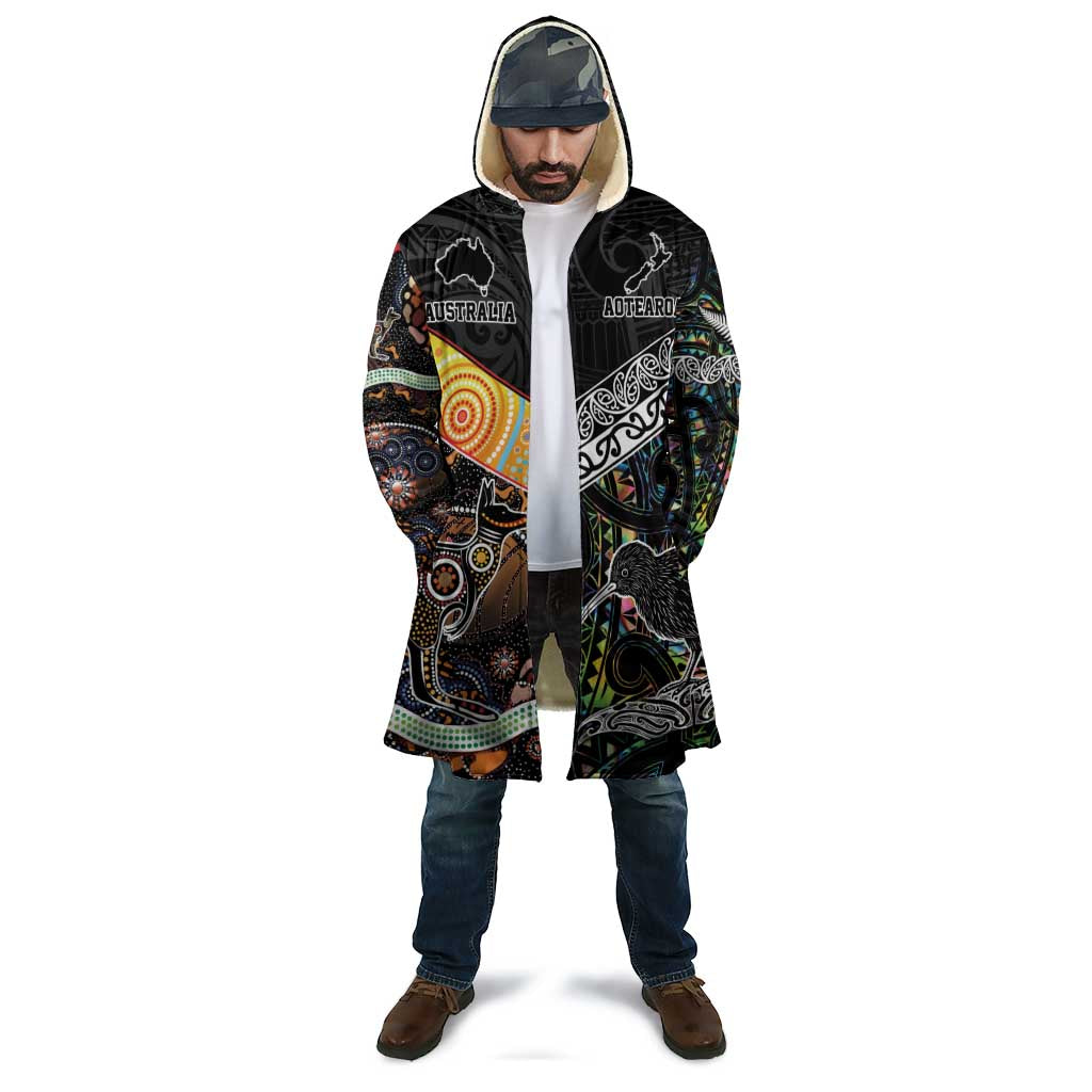 Australia New Zealand Personalised Cloak Maori Aboriginal Art Style - Polynesian Pride