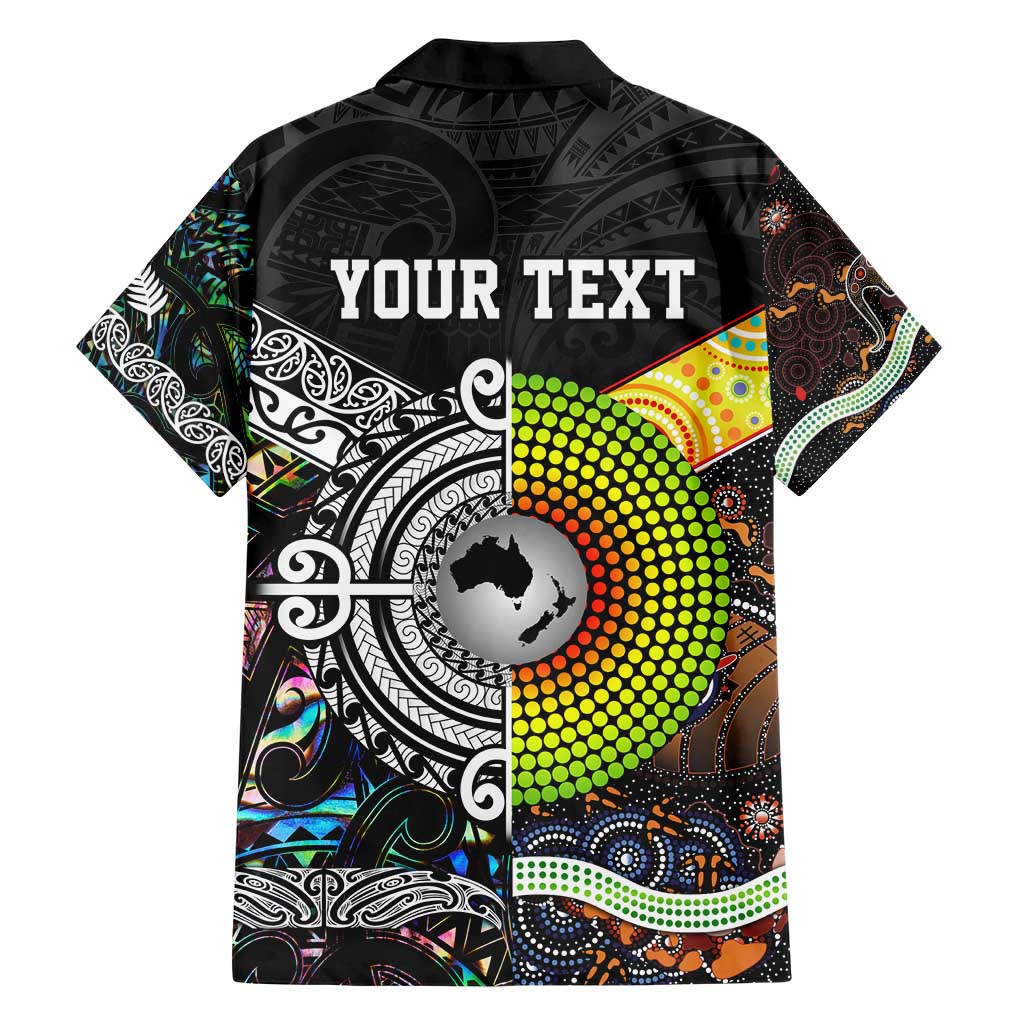 New Zealand and Australia Hawaiian Shirt Maori Mix Aboriginal Art Style