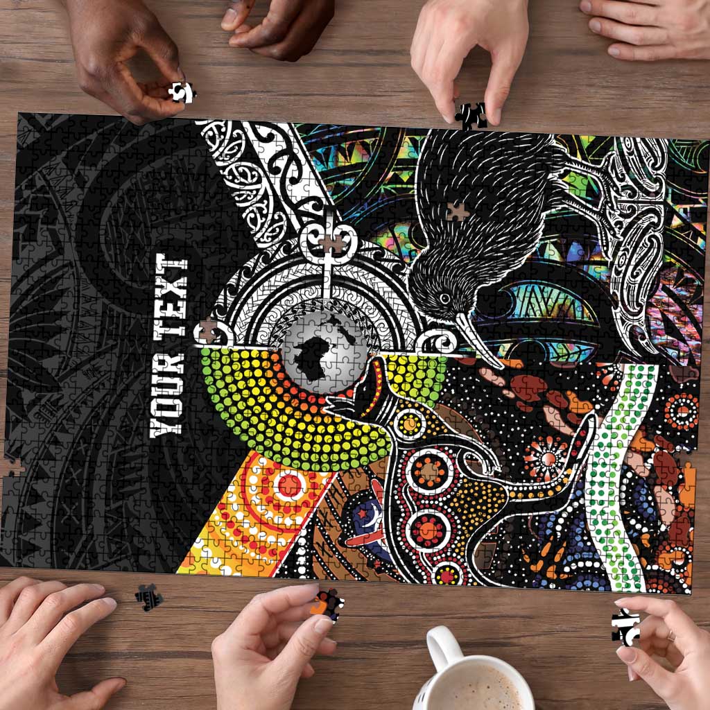 Australia New Zealand Personalised Puzzle Maori Aboriginal Art Style - Polynesian Pride