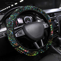 New Zealand and Australia Steering Wheel Cover Maori Mix Aboriginal Art Style