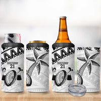 Custom Fiji Rugby Pacific 4 in 1 Can Cooler Tumbler Polynesian Palm Tattoo LT9 - Polynesian Pride