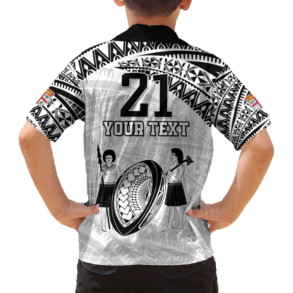 Custom Fiji Rugby Pacific Family Matching Long Sleeve Bodycon Dress and Hawaiian Shirt Polynesian Palm Tattoo
