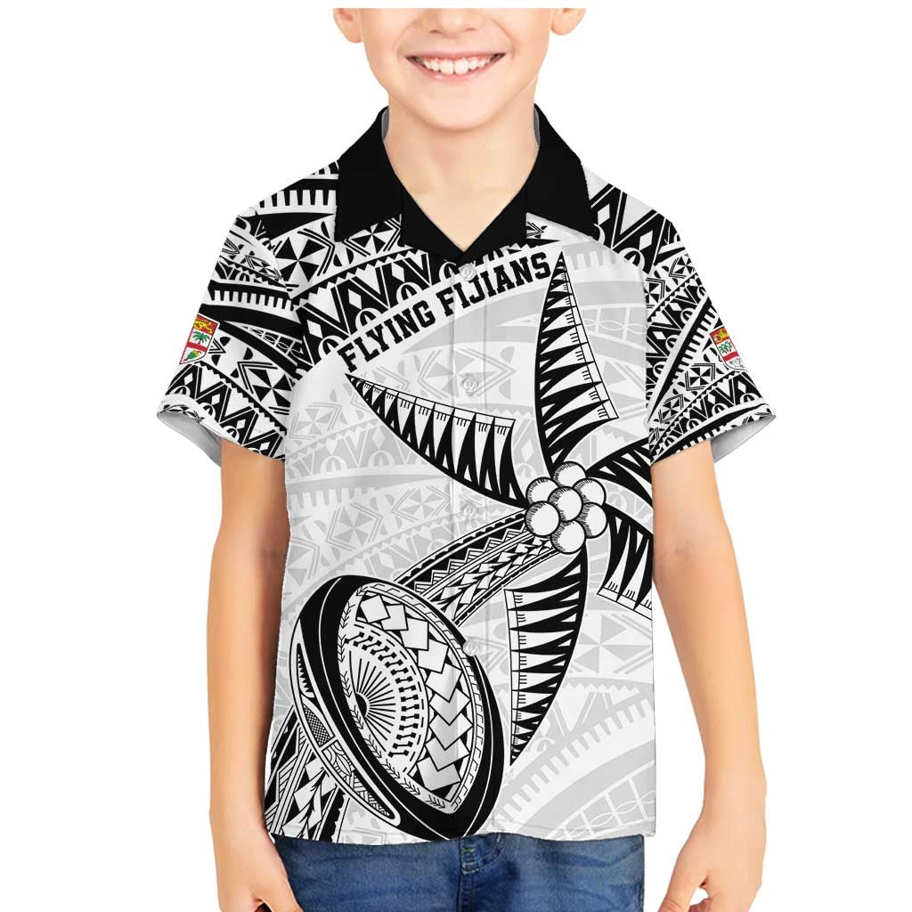 Custom Fiji Rugby Pacific Family Matching Mermaid Dress and Hawaiian Shirt Polynesian Palm Tattoo