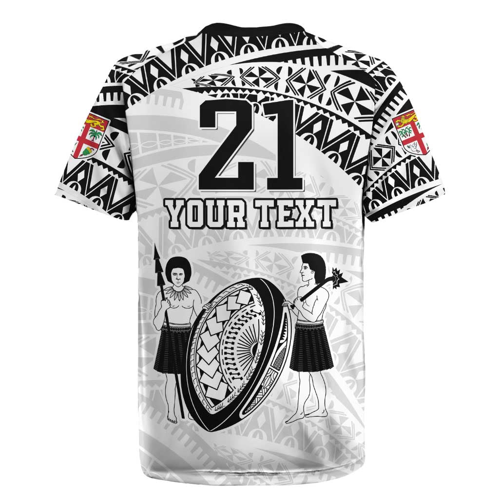 Custom Fiji Rugby Pacific Rugby Jersey Polynesian Palm Tattoo