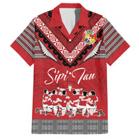 Personalised Tonga Rugby Pacific Family Matching Tank Maxi Dress and Hawaiian Shirt Ikale Tahi Sipi Tau