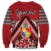 Personalised Tonga Rugby Pacific Sweatshirt Ikale Tahi Sipi Tau