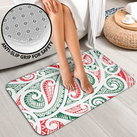 New Zealand Kowhaiwhai Christmas Bathroom Set Traditional Maori Koru Pattern - Polynesian Pride