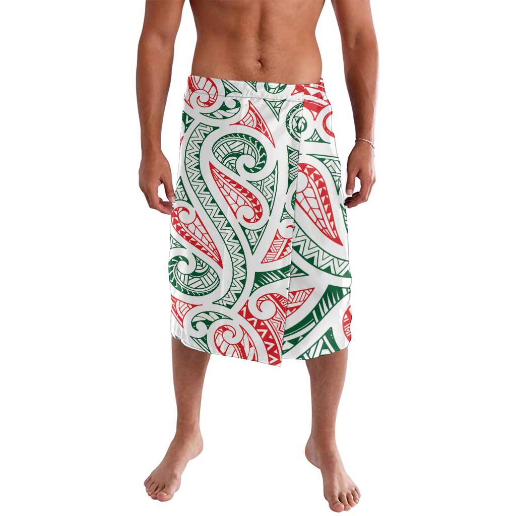 New Zealand Kowhaiwhai Christmas Lavalava Traditional Maori Koru Pattern - Polynesian Pride