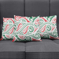 New Zealand Kowhaiwhai Christmas Pillow Cover Traditional Maori Koru Pattern - Polynesian Pride