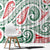 New Zealand Kowhaiwhai Christmas Window Curtain Traditional Maori Koru Pattern - Polynesian Pride