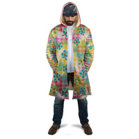 Hawaiian Palaka Cloak Hibiscus Palm Leaf Pattern - Polynesian Pride