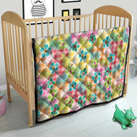 Hawaiian Palaka Quilt Hibiscus Palm Leaf Pattern - Polynesian Pride