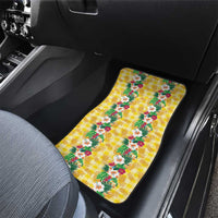 Hawaiian Palaka Car Mats Hibiscus Pineapple Lei - Polynesian Pride