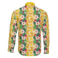 Hawaiian Palaka Family Matching Puletasi and Hawaiian Shirt Hibiscus Pineapple Lei - Polynesian Pride