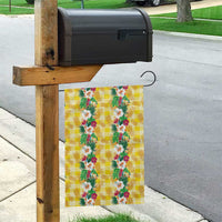 Hawaiian Palaka Garden Flag Hibiscus Pineapple Lei - Polynesian Pride