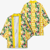 Hawaiian Palaka Kimono Hibiscus Pineapple Lei - Polynesian Pride