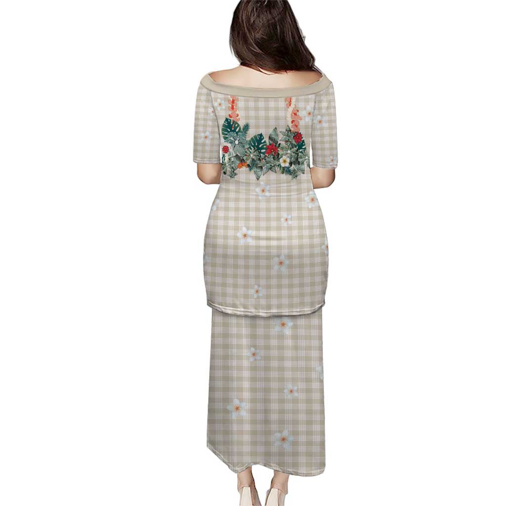 Brown Hawaiian Palaka Puletasi Kukui Nut Money Lei - Polynesian Pride