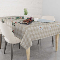 Brown Hawaiian Palaka Tablecloth Kukui Nut Money Lei - Polynesian Pride