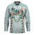 Turquoise Hawaiian Palaka Hockey Jersey Kukui Nut Money Lei - Polynesian Pride