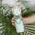 Turquoise Hawaiian Palaka Skinny Tumbler Kukui Nut Money Lei - Polynesian Pride