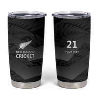 New Zealand Cricket Custom Tumbler Cup Potae Pango Black Fern Pattern