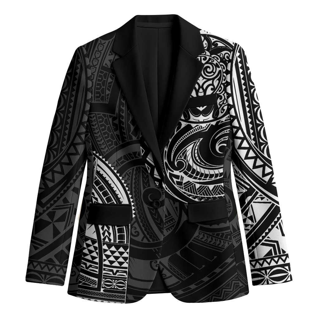 Polynesian Turtle Tribal Tattoo Blazer Black Style - Polynesian Pride