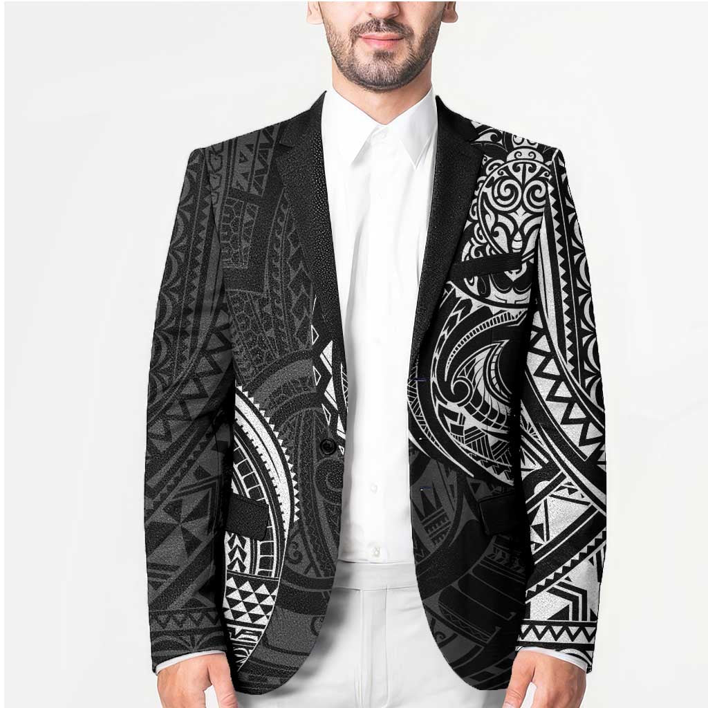 Polynesian Turtle Tribal Tattoo Blazer Black Style - Polynesian Pride