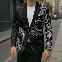 Polynesian Turtle Tribal Tattoo Blazer Black Style - Polynesian Pride