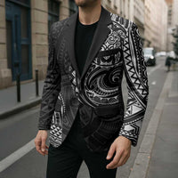 Polynesian Turtle Tribal Tattoo Blazer Black Style - Polynesian Pride