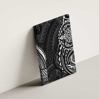 Polynesian Turtle Tribal Tattoo Canvas Wall Art Black Style