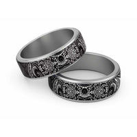 Polynesian Turtle Tribal Tattoo Classic Ring Black Style - Polynesian Pride