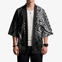 Polynesian Turtle Tribal Tattoo Kimono Black Style - Polynesian Pride