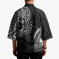 Polynesian Turtle Tribal Tattoo Kimono Black Style - Polynesian Pride