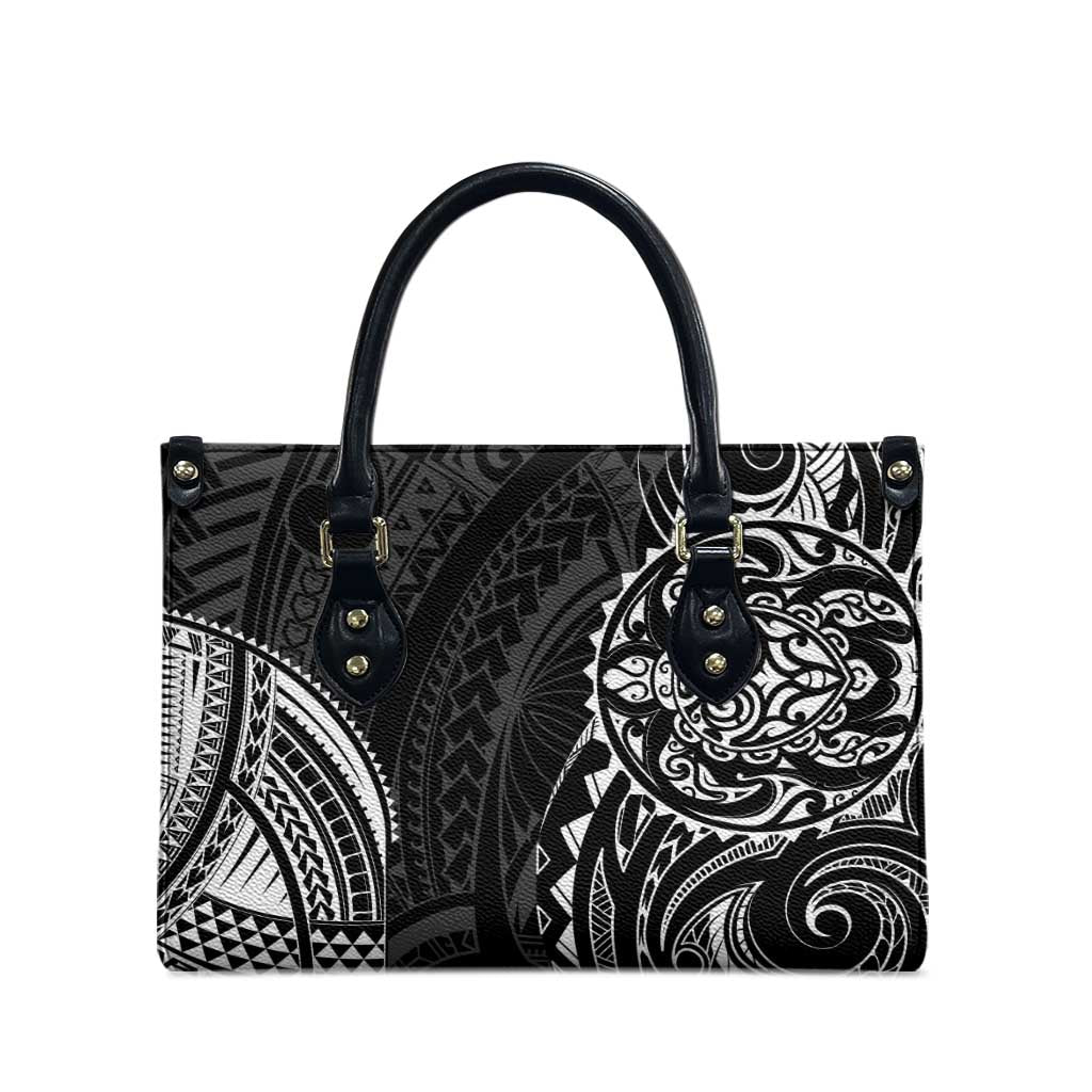 Polynesian Turtle Tribal Tattoo Leather Bag Black Style - Polynesian Pride