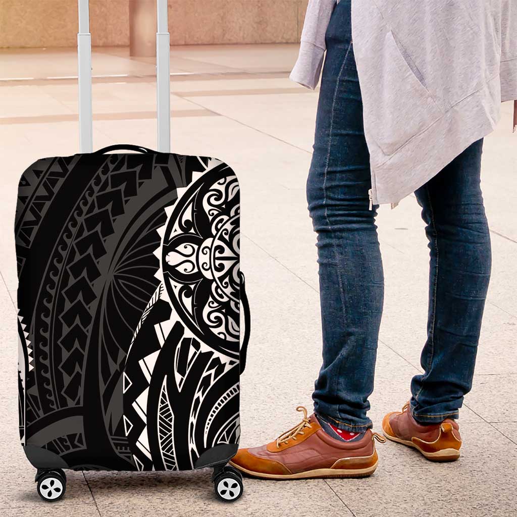 Polynesian Turtle Tribal Tattoo Luggage Cover Black Style