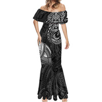 Polynesian Turtle Tribal Tattoo Mermaid Dress Black Style