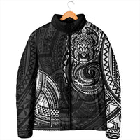 Polynesian Turtle Tribal Tattoo Padded Jacket Black Style - Polynesian Pride