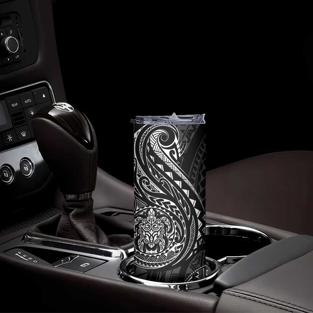 Polynesian Turtle Tribal Tattoo Skinny Tumbler Black Style
