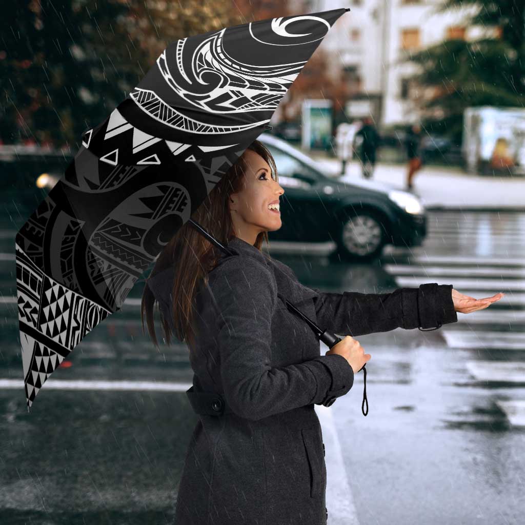 Polynesian Turtle Tribal Tattoo Umbrella Black Style - Polynesian Pride