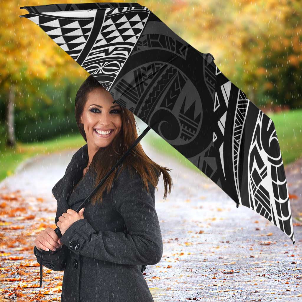 Polynesian Turtle Tribal Tattoo Umbrella Black Style - Polynesian Pride