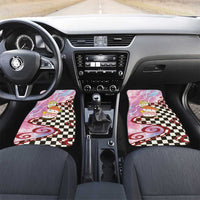 Personalized Japanese Kawaii Sushi Roll Car Mats Wagara Palaka Pattern