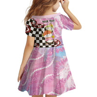 Personalized Japanese Kawaii Sushi Roll Family Matching Off Shoulder Short Dress and Hawaiian Shirt Wagara Palaka Pattern