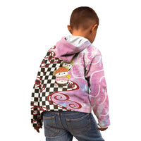 Personalized Japanese Kawaii Sushi Roll Kid Hoodie Wagara Palaka Pattern LT9 - Polynesian Pride