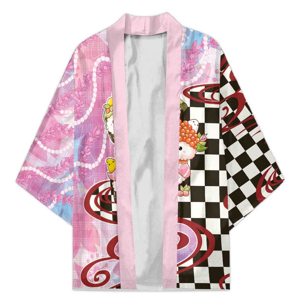 Personalized Japanese Kawaii Sushi Roll Kimono Wagara Palaka Pattern